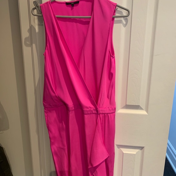 Hot pink silk wrap Tibi dress - Picture 2 of 3